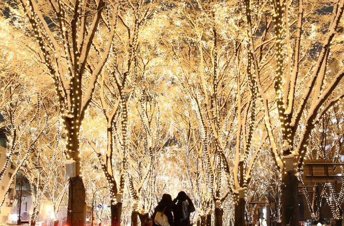 这个冬天最美丽的日本灯光夜景-日本旅游_日本