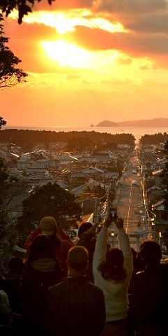 “光之路”季节到来 3月3日前宫地岳神社开放观赏