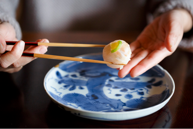 外表与日式点心相似的手鞠寿司——来自“花梓侘”的寿司