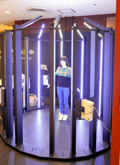日本名古屋PARCO展出可拍摄全身制作3D数据机器