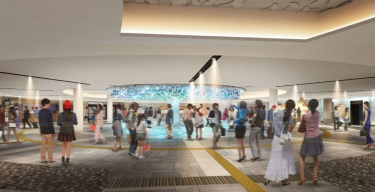 大阪梅田地下街喷泉“泉之广场”将于5月撤除