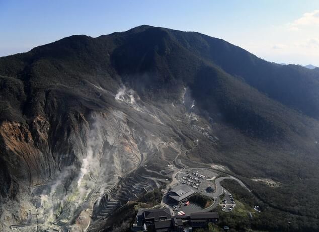 箱根山火山喷发警戒等级升至2级 大涌谷周围已禁止入内