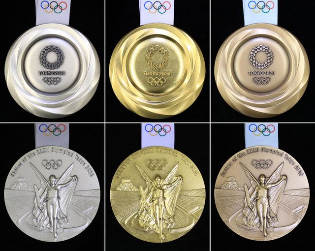 2020东京奥运会奖牌公开！史上最重的奖牌材料竟是100%回收金属