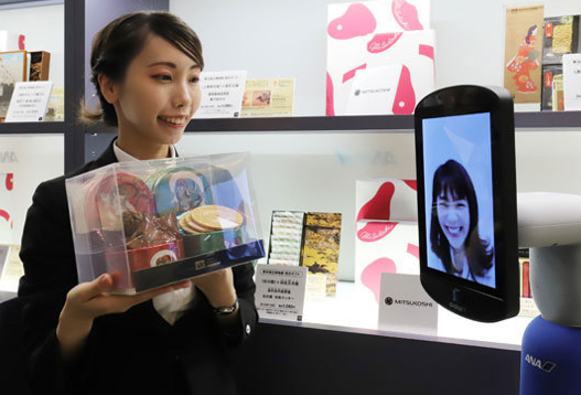 日本全日空和三越伊势丹携手开设“分身”机器人购物快闪店