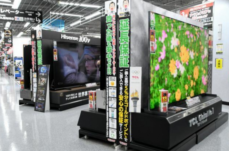 中国电视品牌首夺日本市场半壁江山 全球份额紧逼三星  