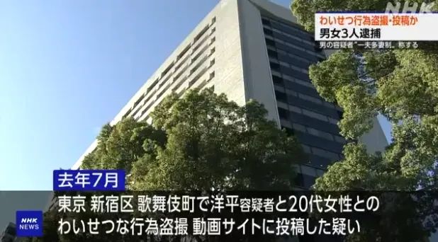 “一夫多妻”日本男子携妻子们偷拍百名女性，靠卖视频盈利五千万？